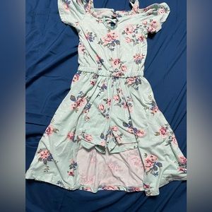 Girls 5/6 High low romper dress
